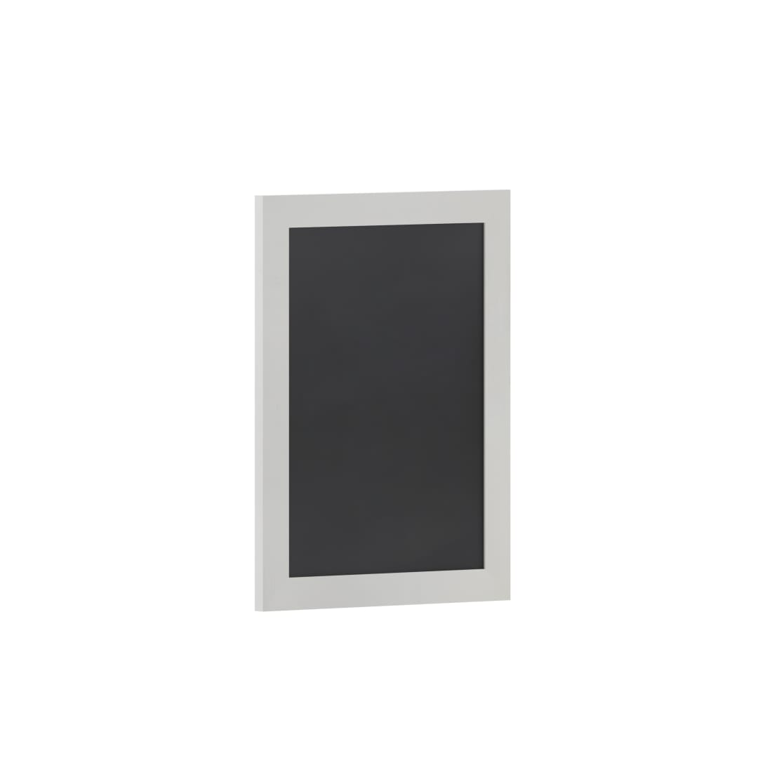 Canterbury 18" x 24" White Wall Mount Magnetic Chalkboard Sign with Eraser, Hanging Wall Chalkboard Memo Board for Home, School, or Business