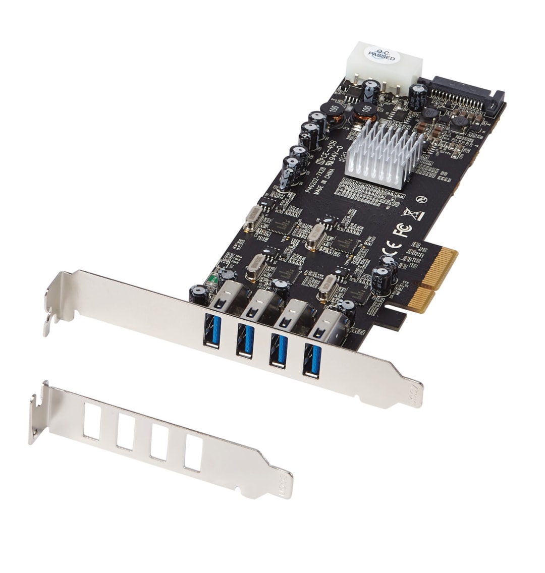4Port PCIe USB 3 0 Controller Card w  4 Channels