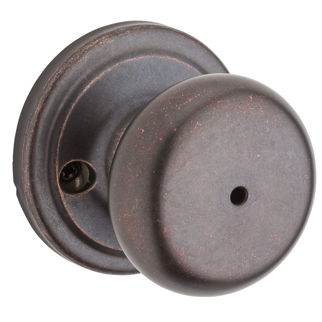 Juno Bed/Bath Knob in Rustic Bronze