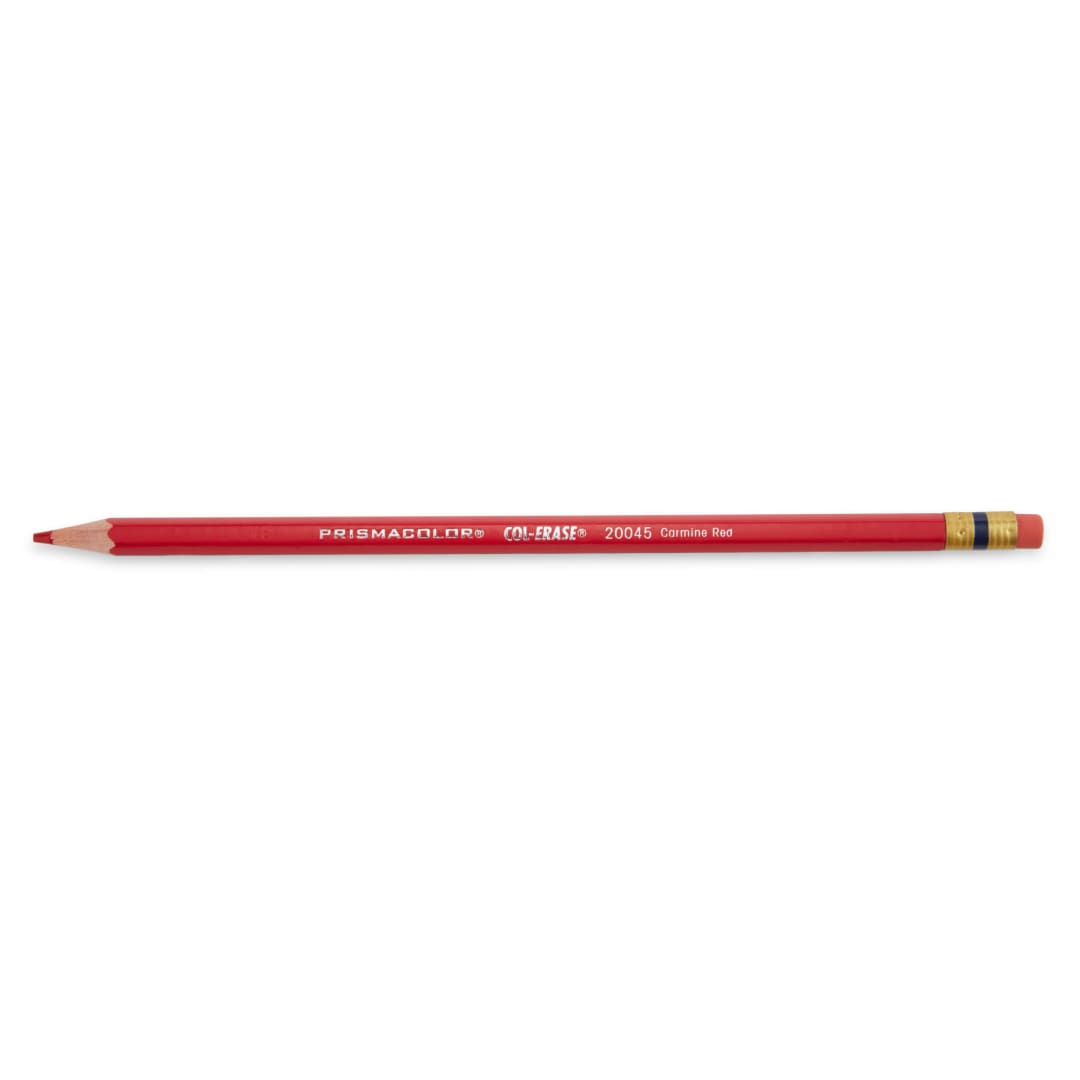 Prismacolor Col-Erase Erasable Colored Pencils, Carmine Red, Box of 12