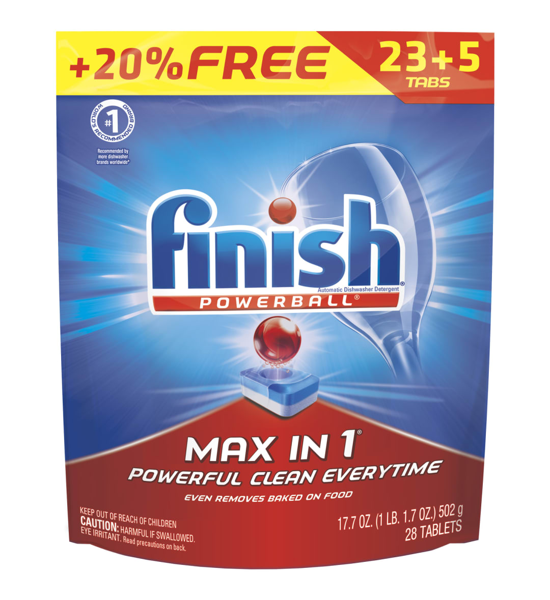 FINISH® POWERBALL® - Max in 1® Overfill 4/(23+5) ct.