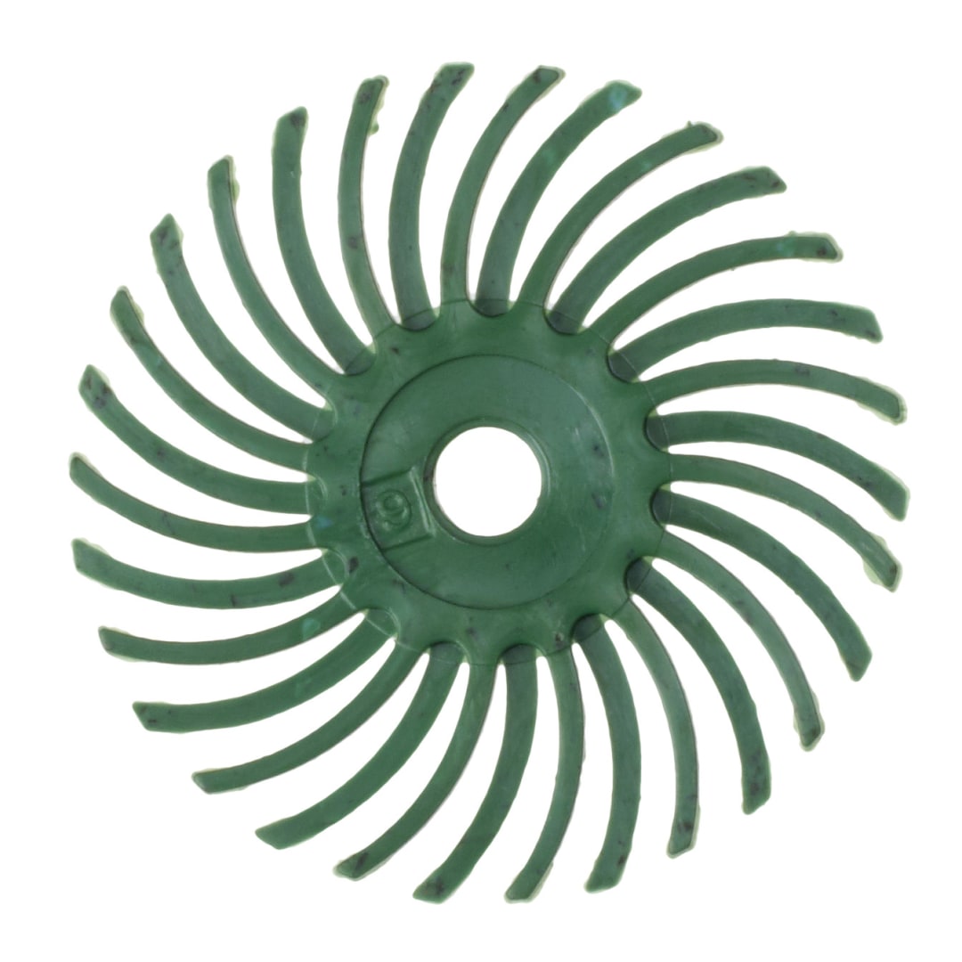 Scotch-Brite™ Radial Bristle Brush RB-ZB, grün, 25,4 mm x 3 mm, P50, Typ C