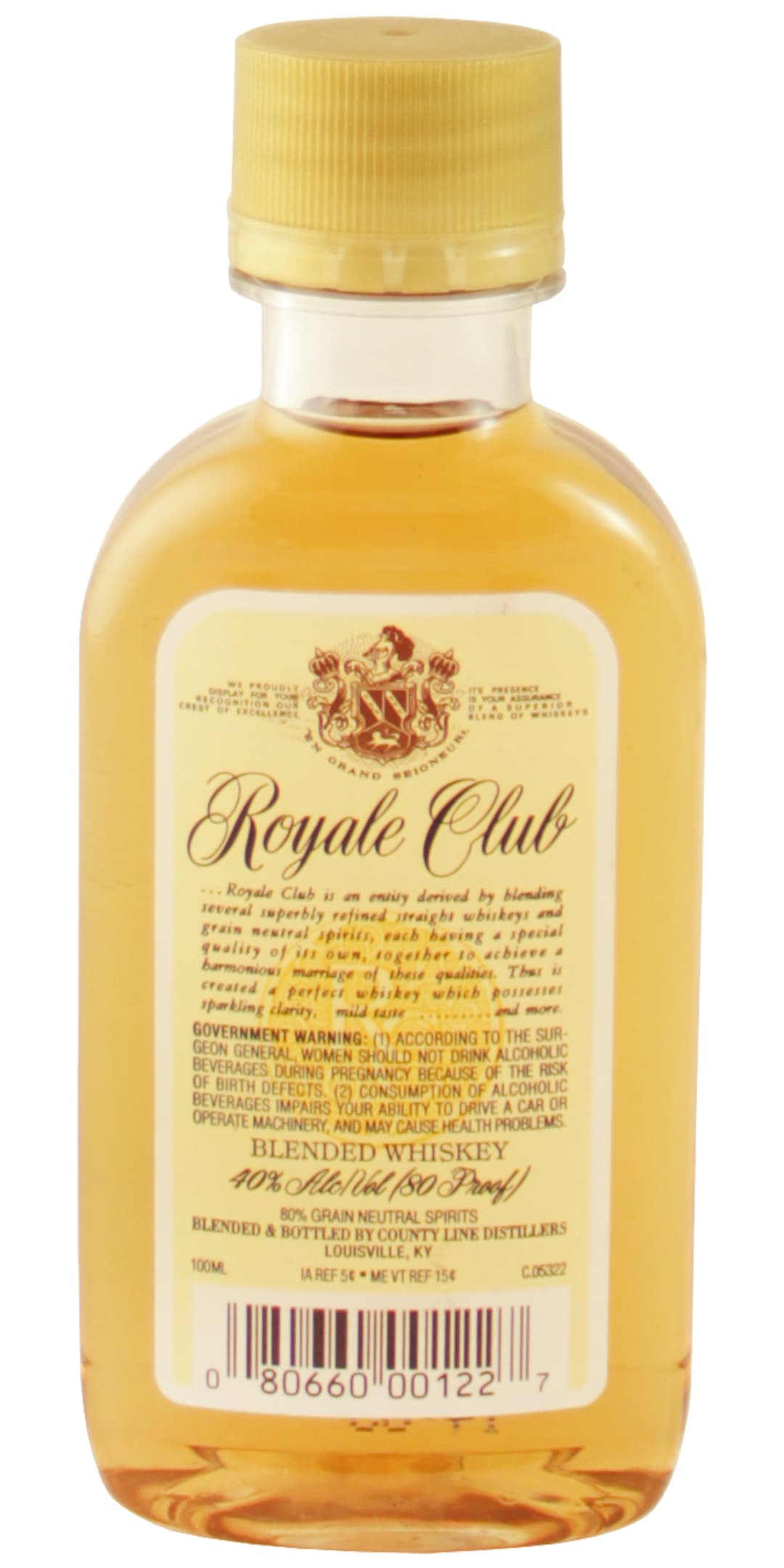 Royale Club Blend Whiskey 100ml 80 Proof