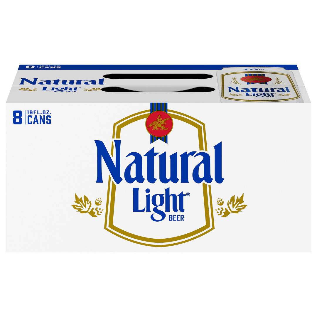 Natural Light Beer, 8 Pack 16 fl. oz. Cans, 4.2% ABV