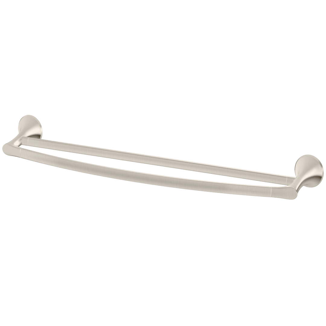 Rhen 24" Double Towel Bar in Brushed Nickel