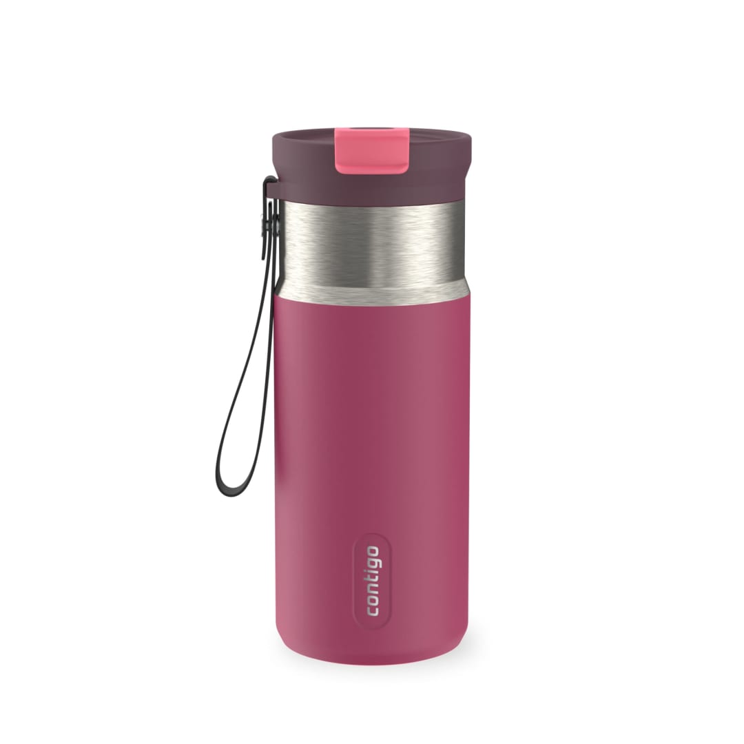 Contigo DualSip 16 oz Compact Leakproof Insulated Water Bottle with 2-Way Lid
