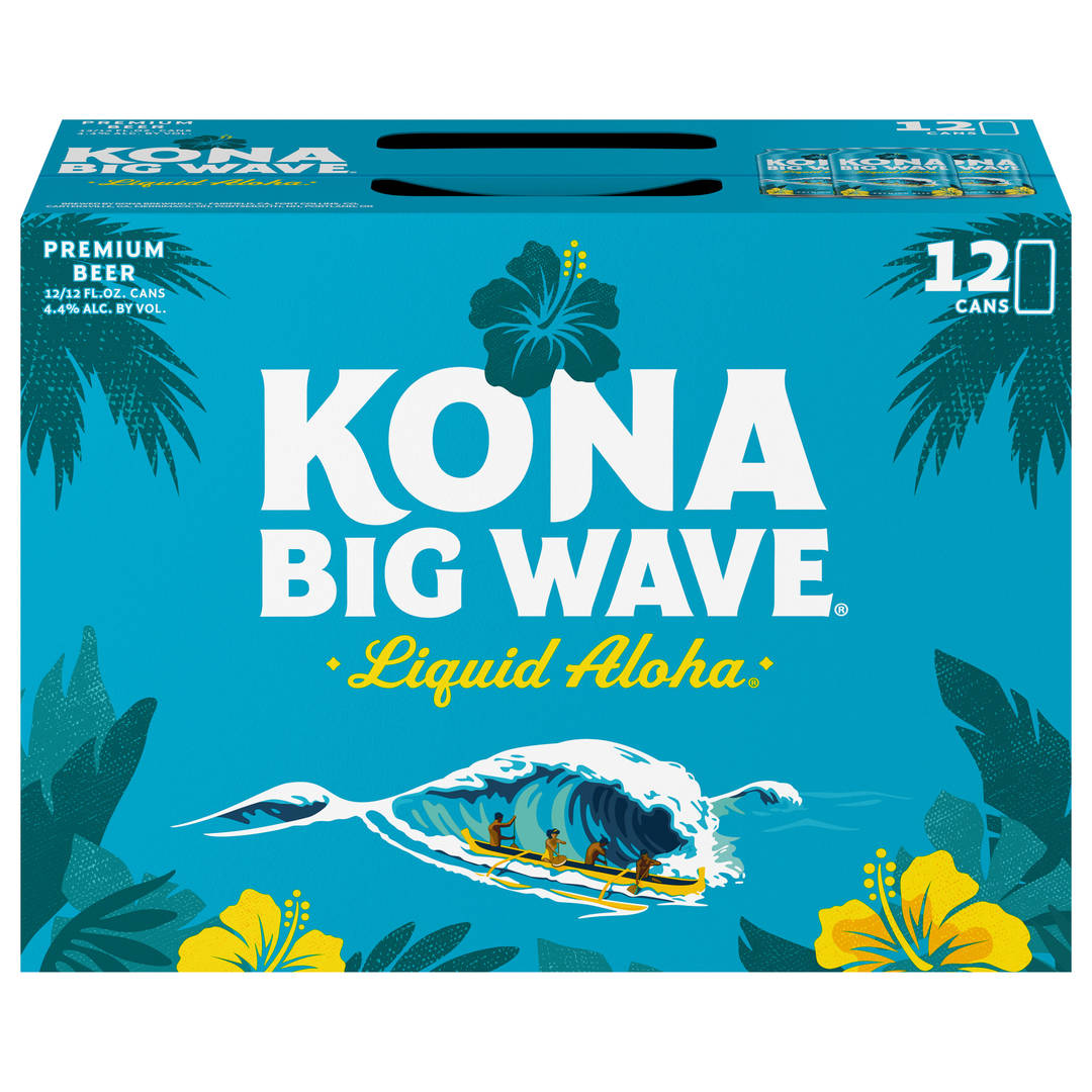 Kona Big Wave Liquid Aloha Premium Beer 12 - 12 fl oz Cans
