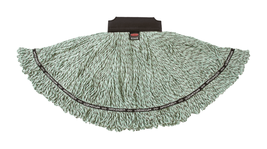 Maximizer™ Medium Microfiber Wet Mop, Universal Headband, Green