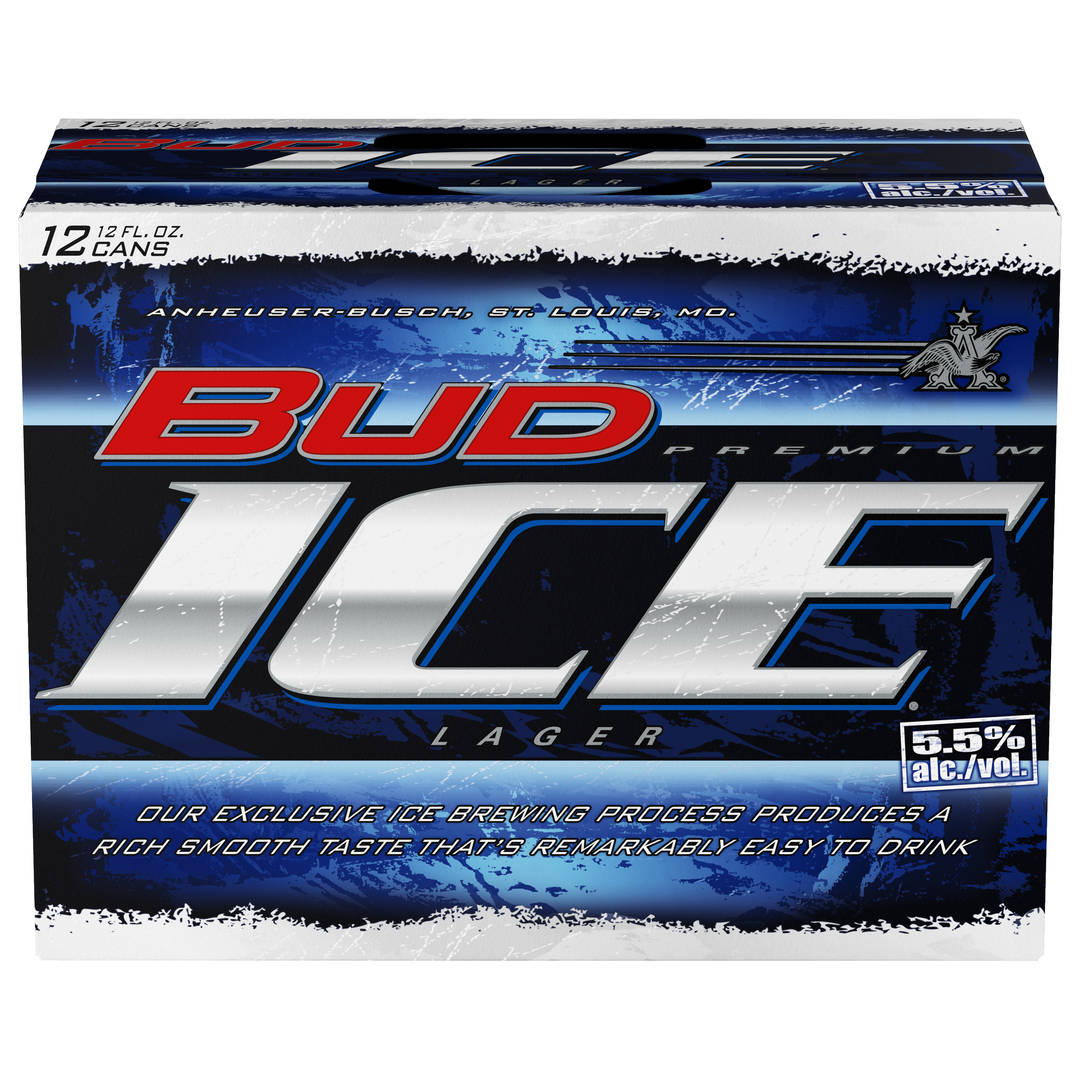 Bud Ice Premium Lager Beer 12 - 12 fl oz Cans