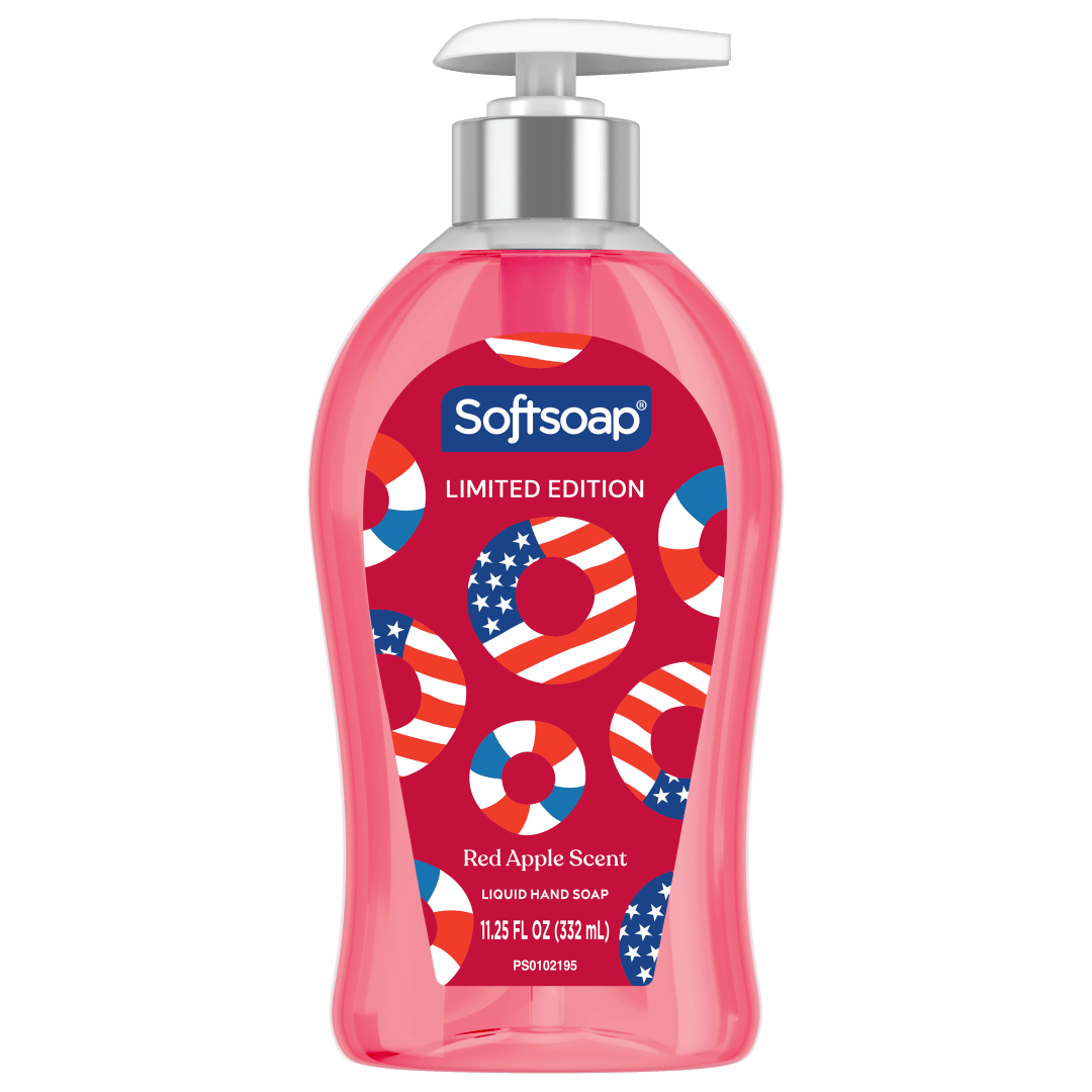 Softsoap Limited Edition Liquid Hand Soap, Red Apple Scent, 11.25 fl oz Pump Bottle