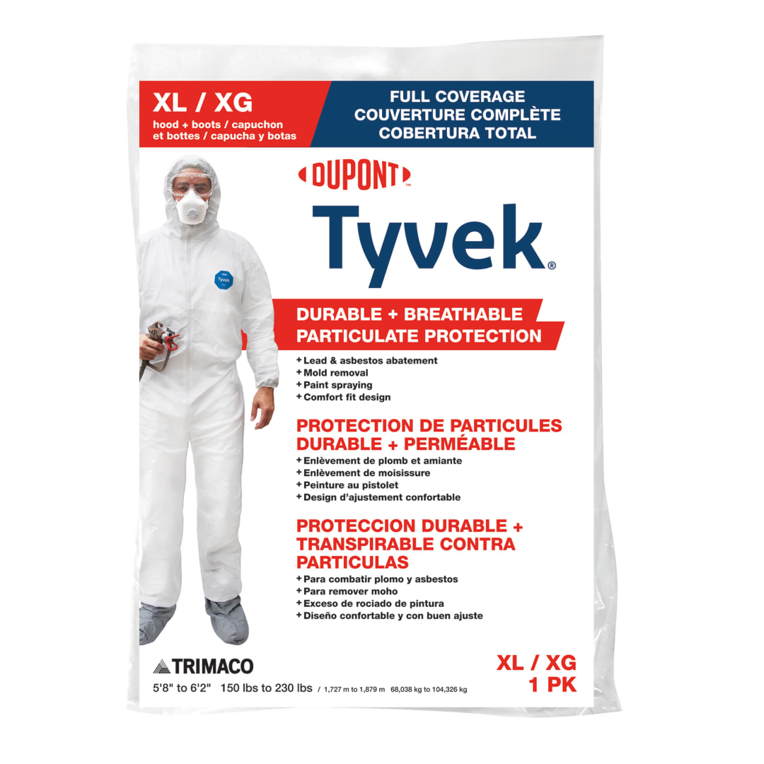 Tyvek® Disposable Coveralls with Hood & Boot, X-Large