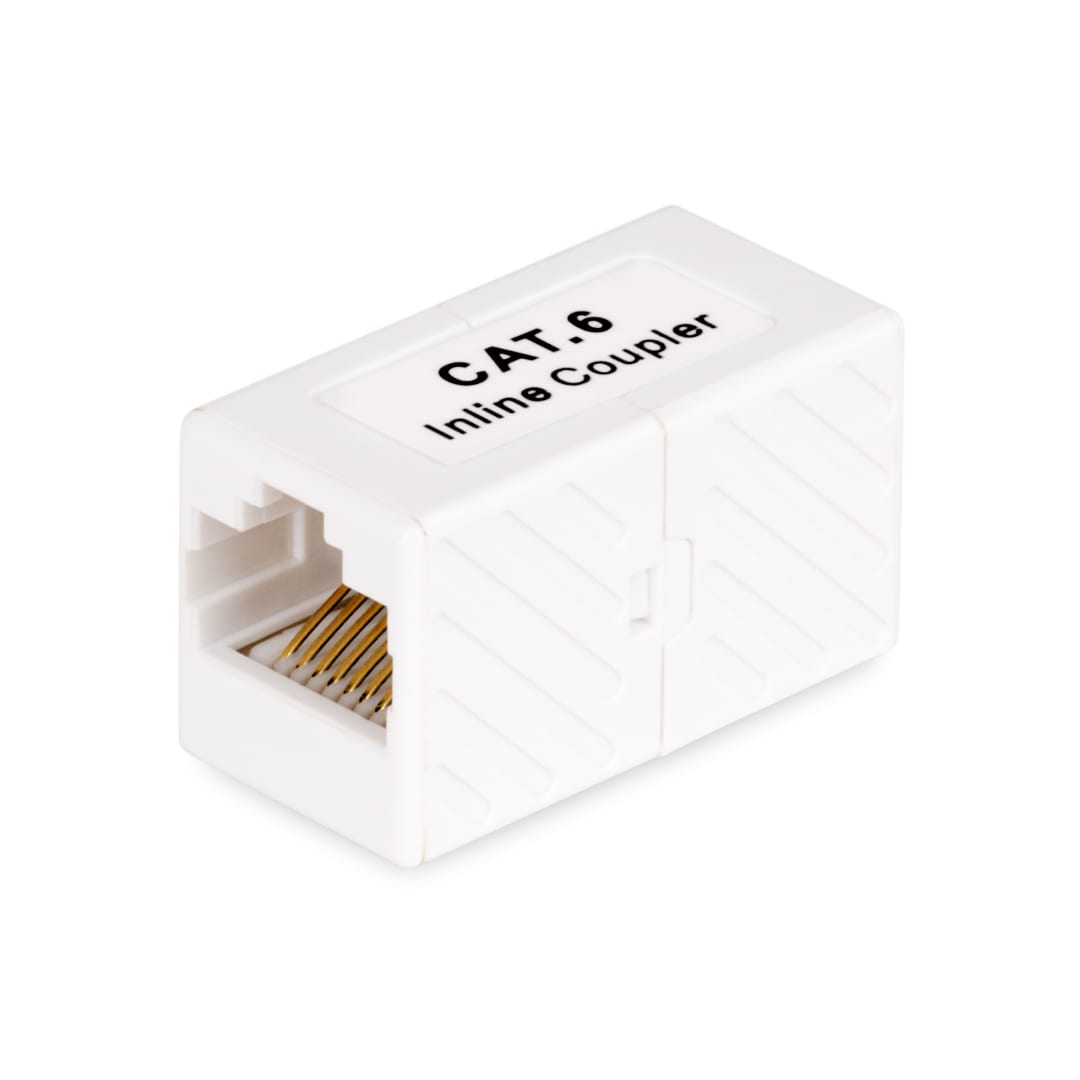 Cat6 RJ45 Modular Inline Coupler - Unshielded - 5pk