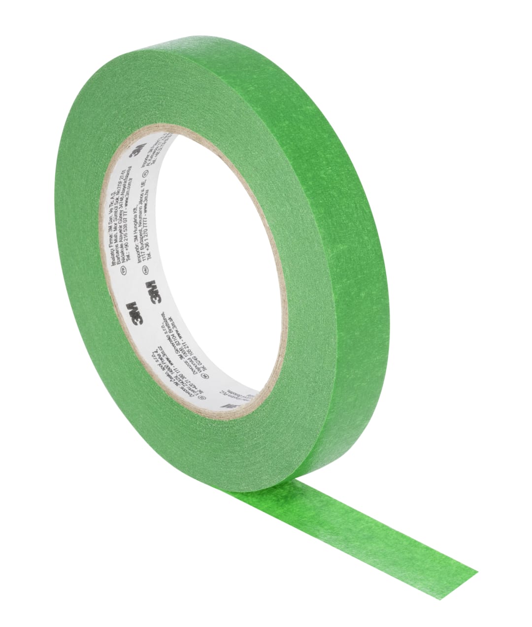 3M™ UV Dirençli Maskeleme Bandı 2814, Yeşil, 18 mm x 50 m, 0.12 mm