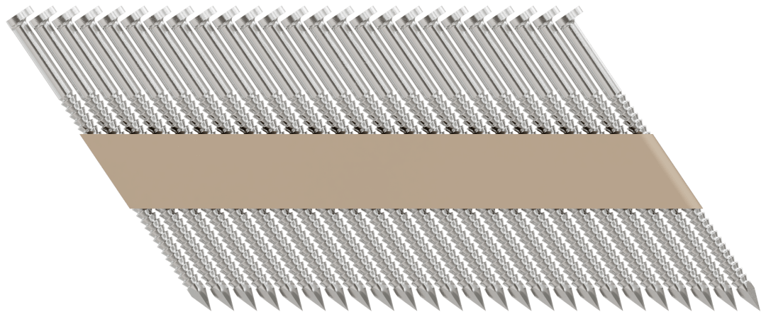 Simpson Strong-Tie S12A237T31 31°–34° Paper Tape, Clipped Head, Ring-Shank Nail — 2-3/8 in. Type 304 (1000-Qty) (Pack of 6)