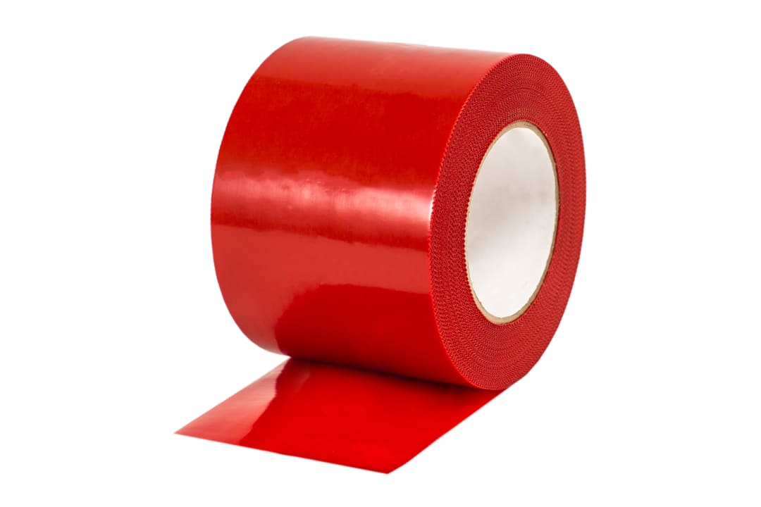 Multi-Surface PE Tape, Red, 3"x180'