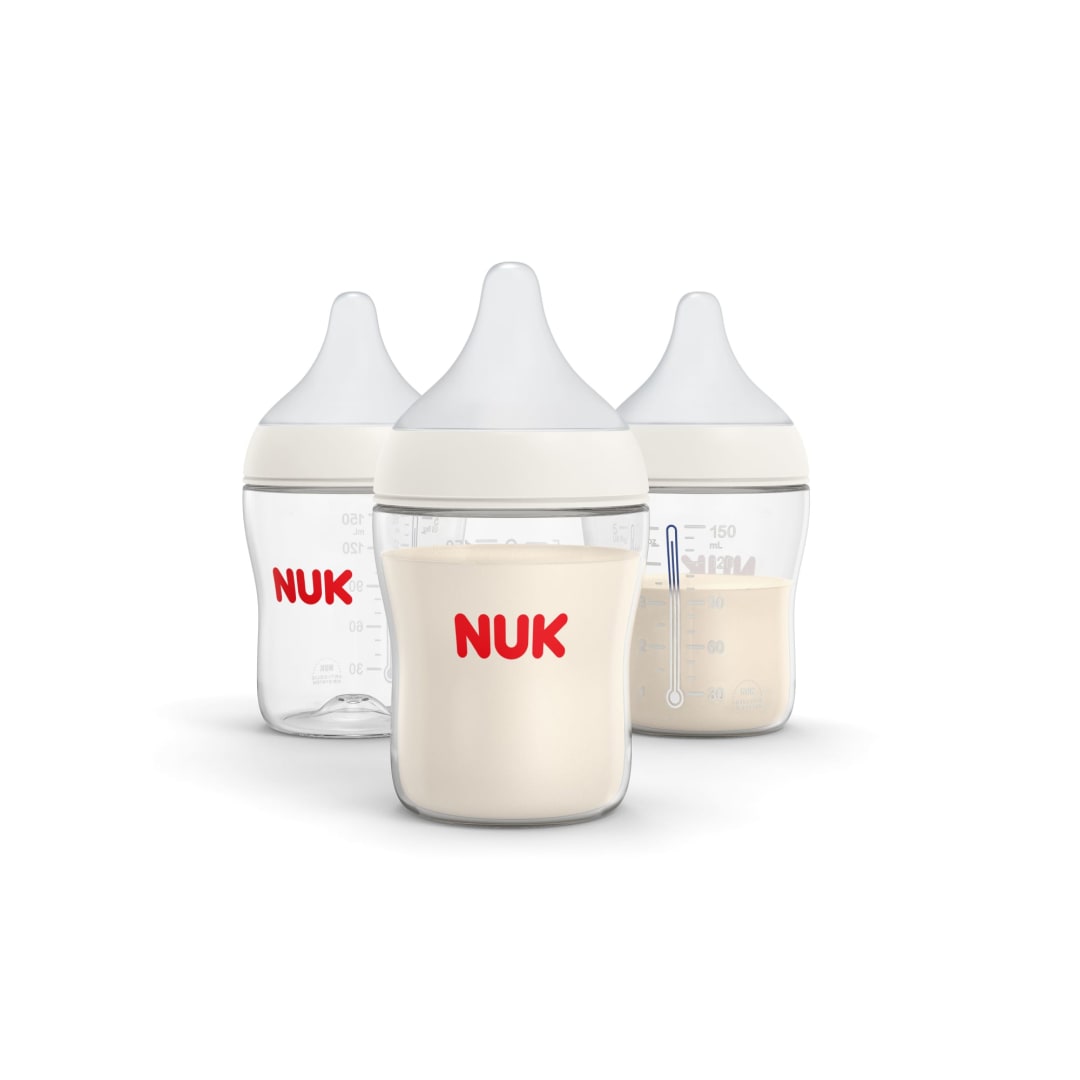 NUK Perfect Match Natural + Anti-Colic Bottle, 5 oz, 3 Pack