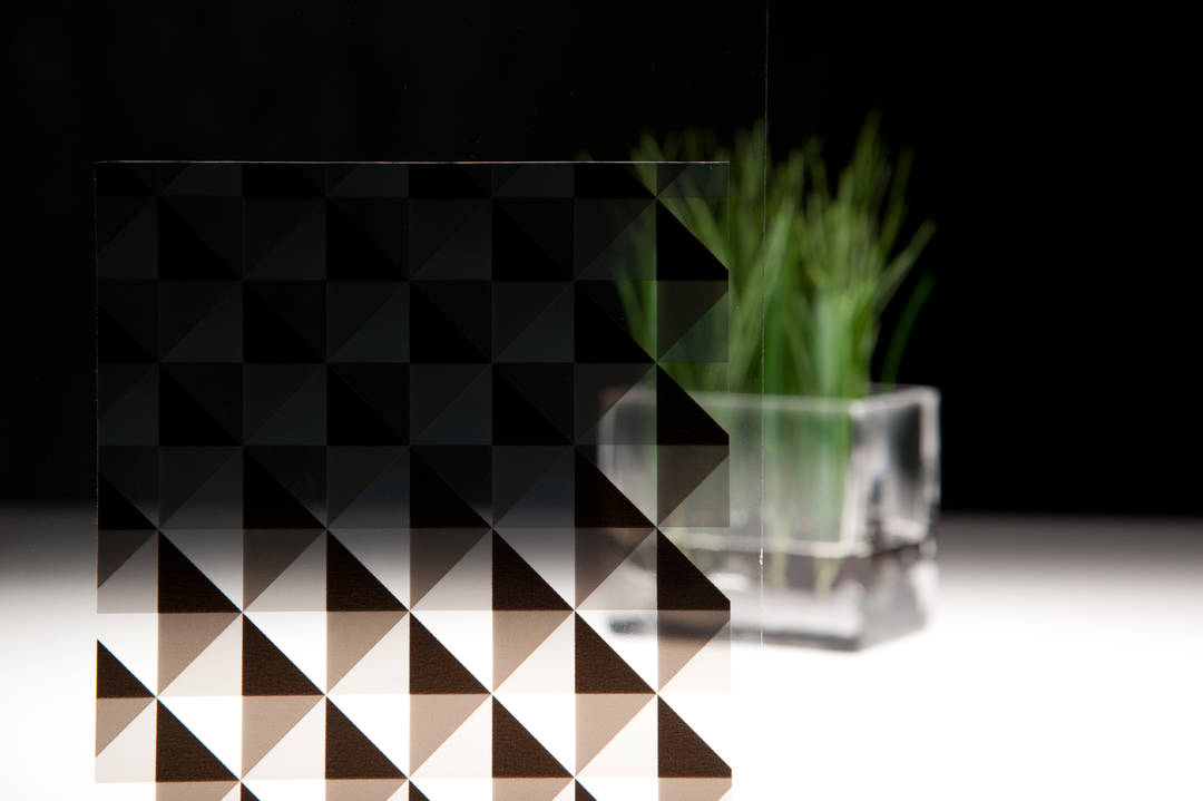 Acabamentos Decorativos para Vidro 3M™ FASARA™ Prisma/Ponto, SH2CSPN, Prism Noir, 1.2 m x 50 m, 1 Rolo