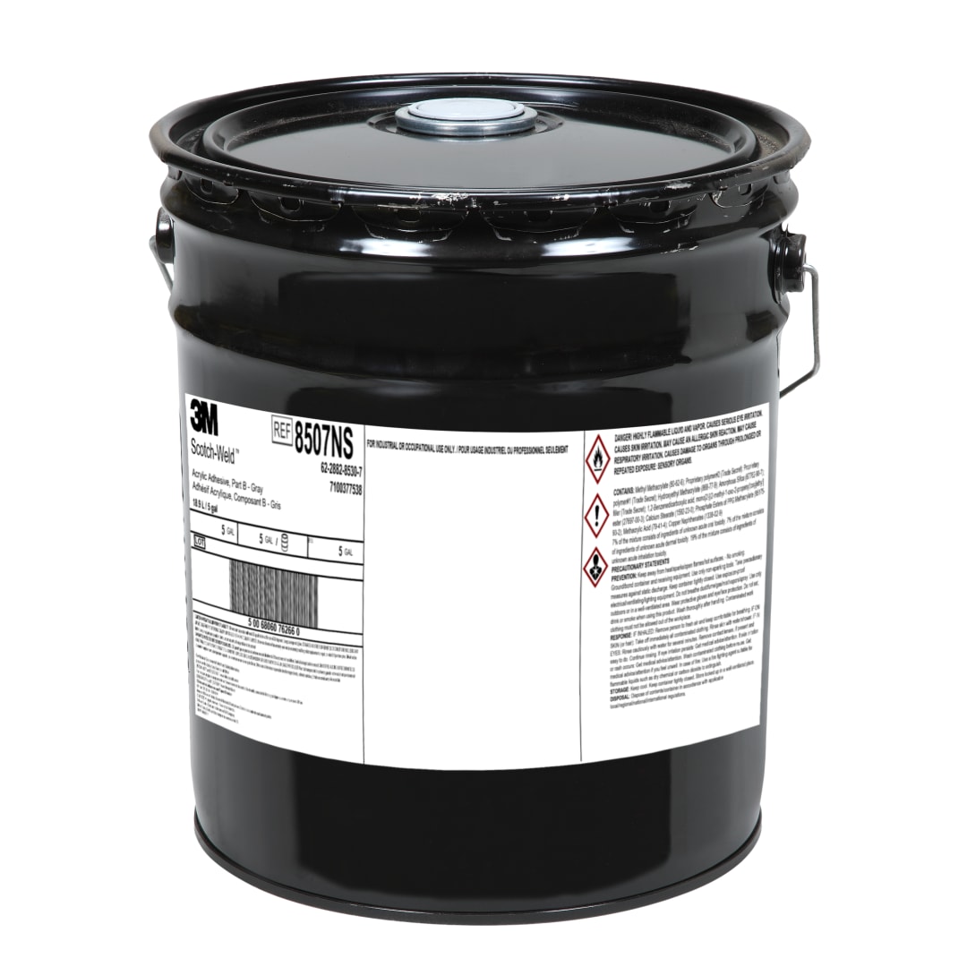 3M™ Scotch-Weld™ Akrilik Yapıştırıcı 8507NS, Gri, Part B, 18.9 L