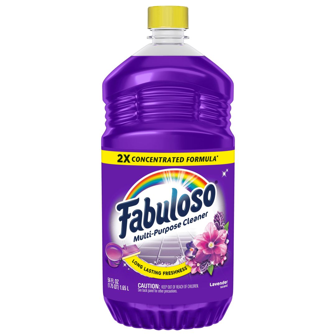 Fabuloso 2X Multi-Purpose Cleaner, No Rinse Floor Cleaner, Long-Lasting Freshness, Lavender Scent, 56 fl oz