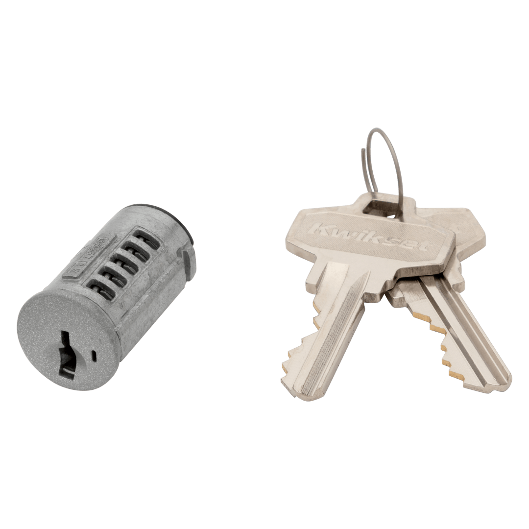 C-Keyway Cylinder for Knob/Lever in Satin Nickel, Polished Chrome or Satin Chrome Finish