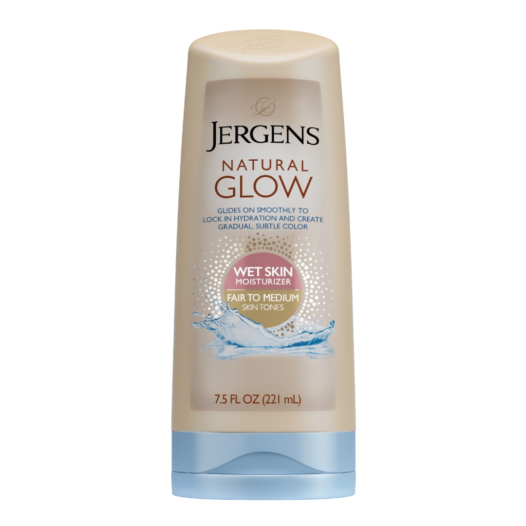 Jergens Natural Glow In Shower Lotion, Self Tanner, Fair To Medium, 7.5 oz