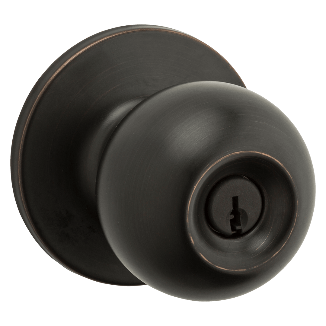 Safelock Regina Knob - Keyed Entry in Venetian Bronze