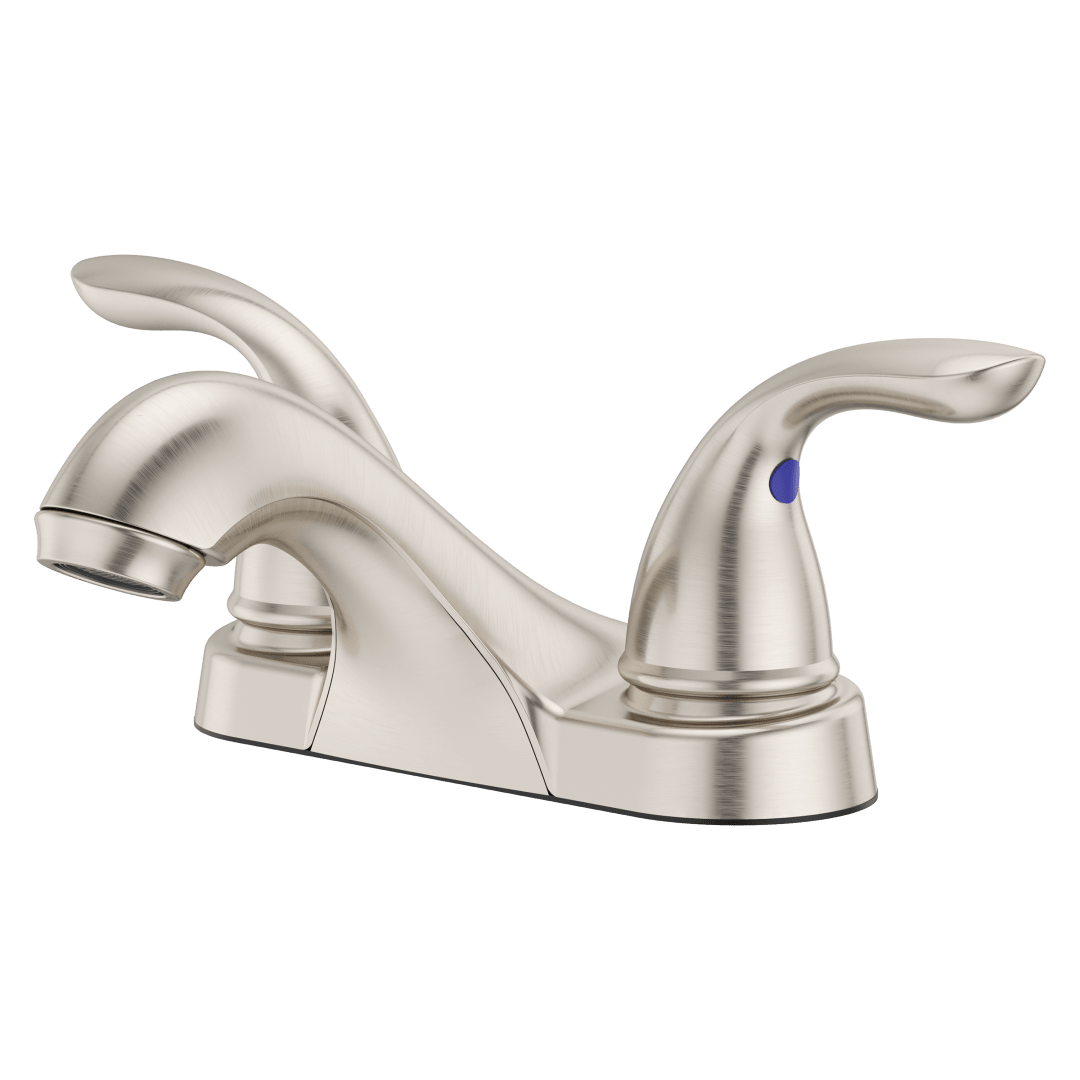 Pfirst Series 2-Handle 4" Centerset Bathroom Faucet in Brushed Nickel