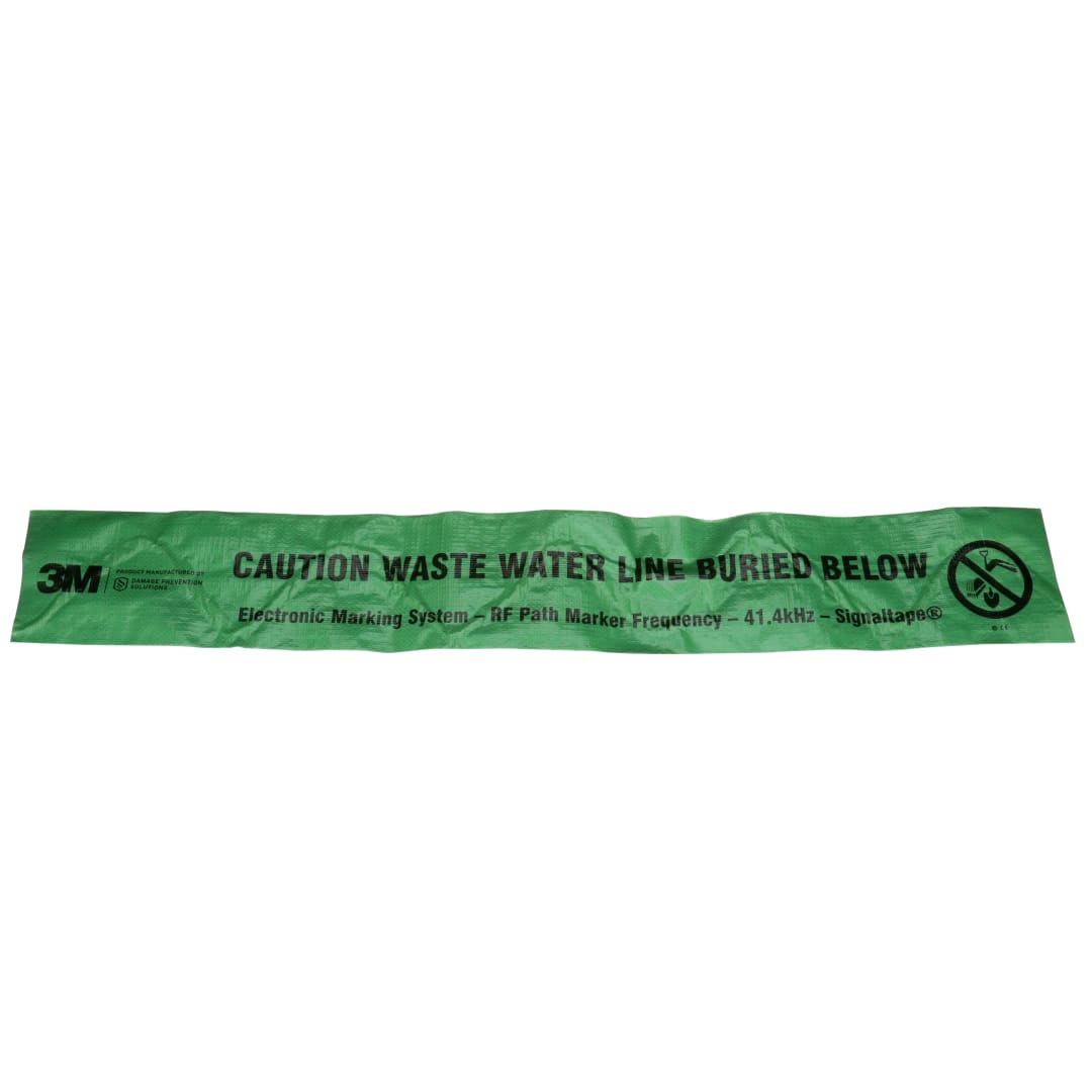3M™ Electronic Marking System (EMS) Warnmarkierungsband 7904-XT, grün, 152 mm, Wasser, 152 m, 1 Packung/Verpackungseinheit