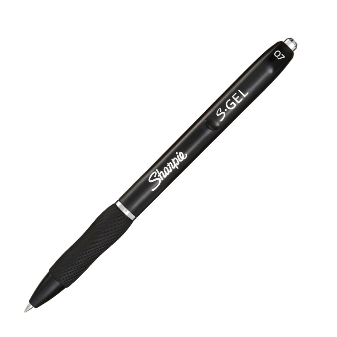 Sharpie® S-Gel, Gel Pens, Medium Point (0.7mm), Black Ink Gel Pen, 1 Count