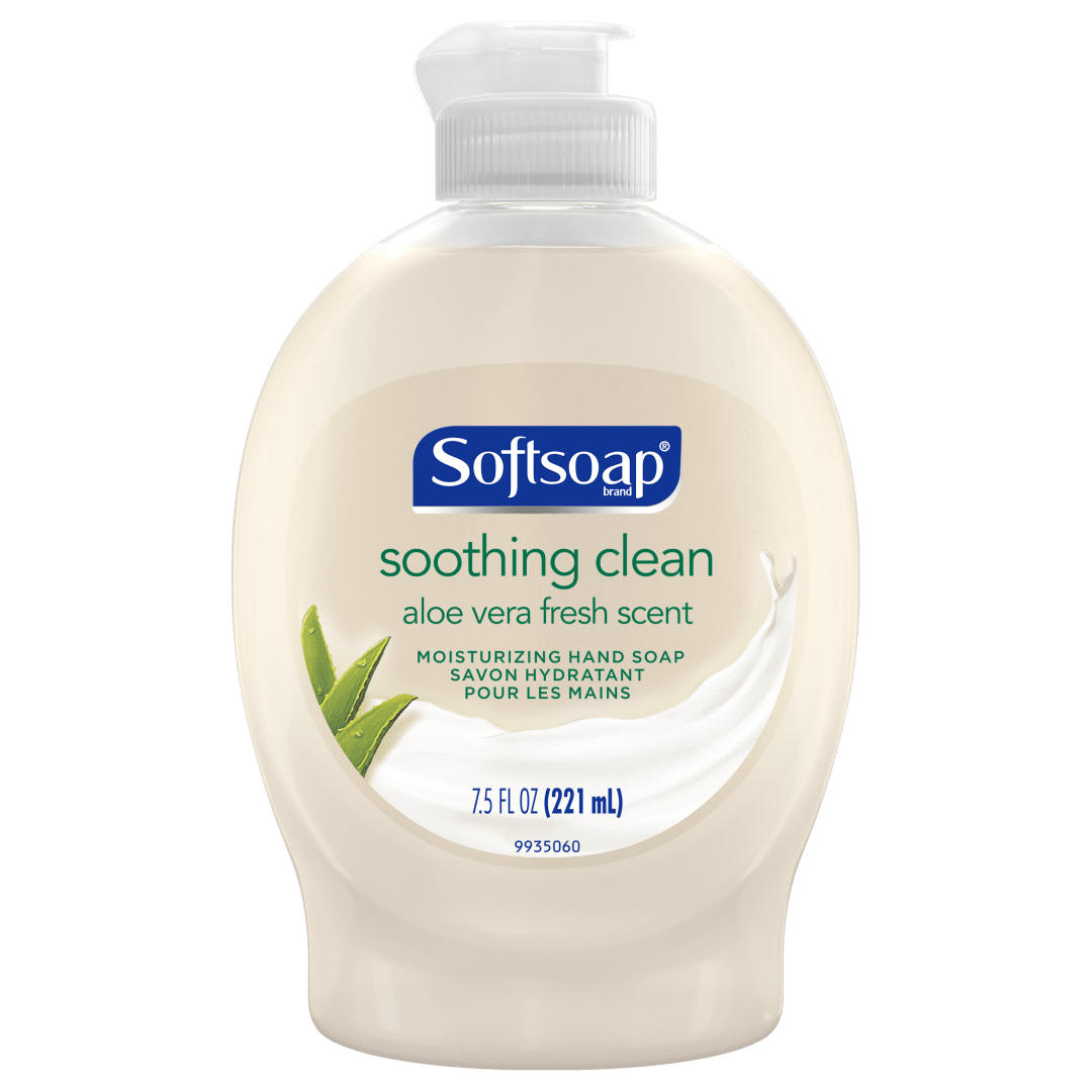 Softsoap Liquid Hand Soap with Flip Top Cap, Soothing Clean, Aloe Vera Fresh Scent - 7.5 Fluid Ounce