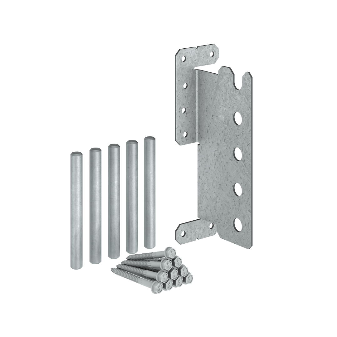 Simpson Strong-Tie CJT5ZL CJTZ® 12-Gauge ZMAX® Galvanized Concealed Joist Tie with (5) Long Pins