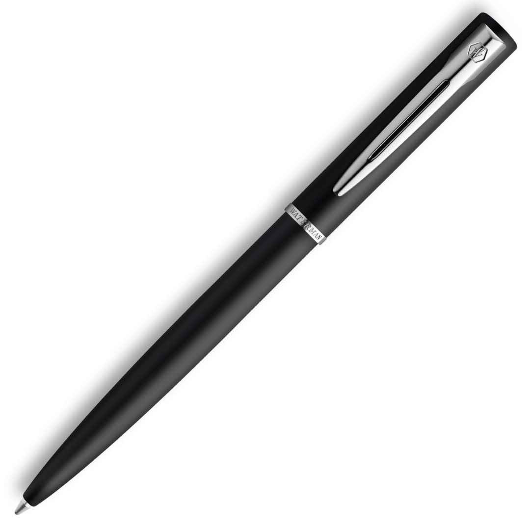 Waterman Allure Ballpoint Pen | Black | Medium nib | Blue ink | Gift Box