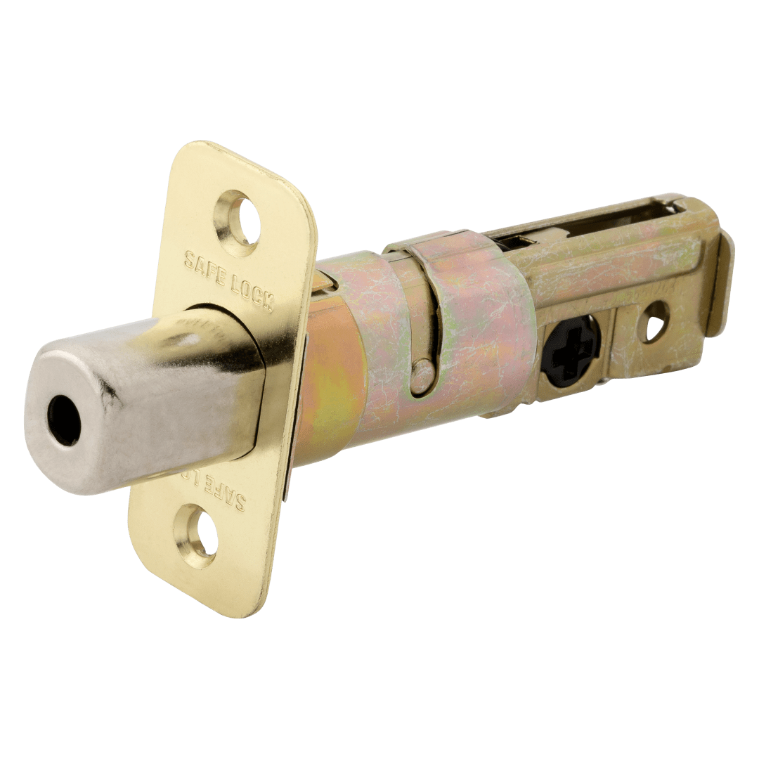 Round Corner Adjustable Deadbolt Latch for Polished Brass Finish