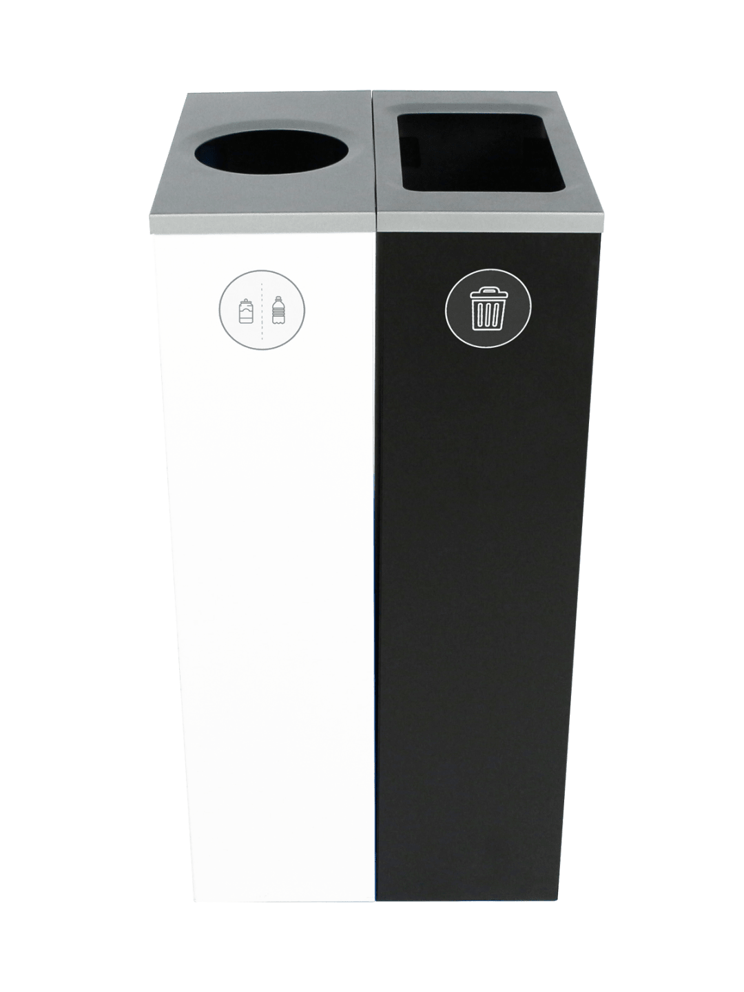  SPECTRUM - Double - Kit - Cans &amp; Bottles-Waste - Circle-Full - White-Black