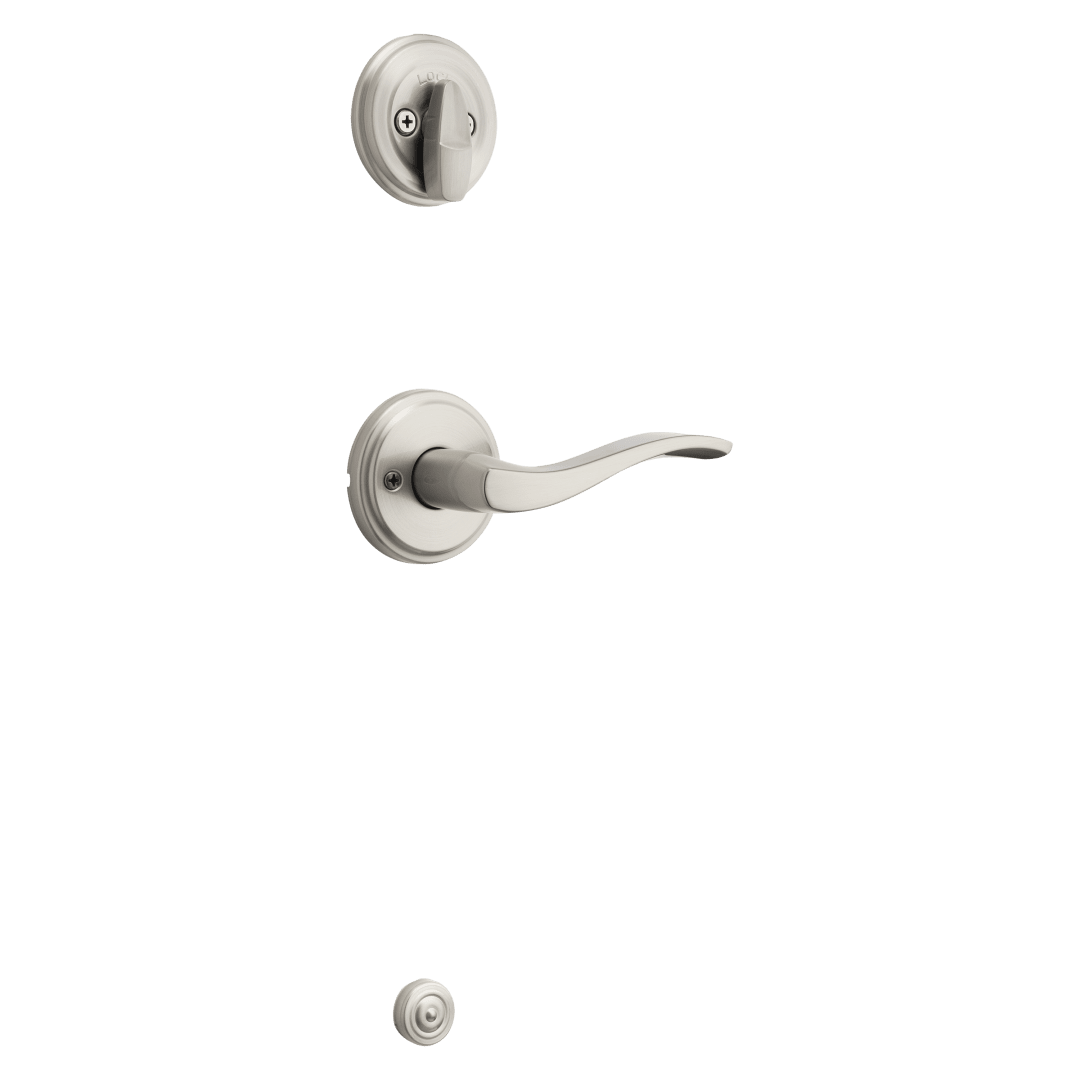 966 Single Cylinder Interior Pack w/ Left-Handed Sedona Lever for 687 &amp; 800 Series Handlesets in Satin Nickel