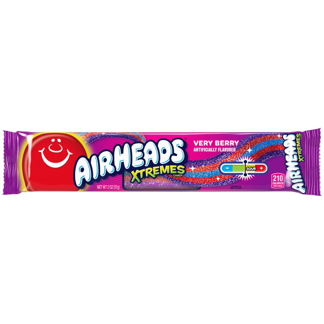 Airheads Xtremes Belts Very Berry 2 oz Tray