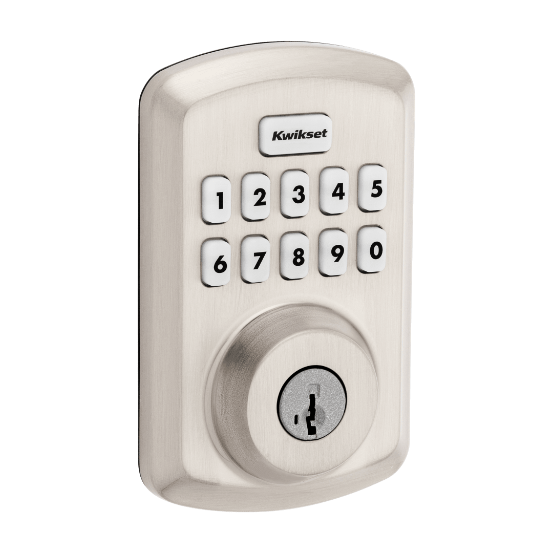 Powerbolt 250 Transitional Keypad Electronic Deadbolt featuring SmartKey Security™ in Satin Nickel