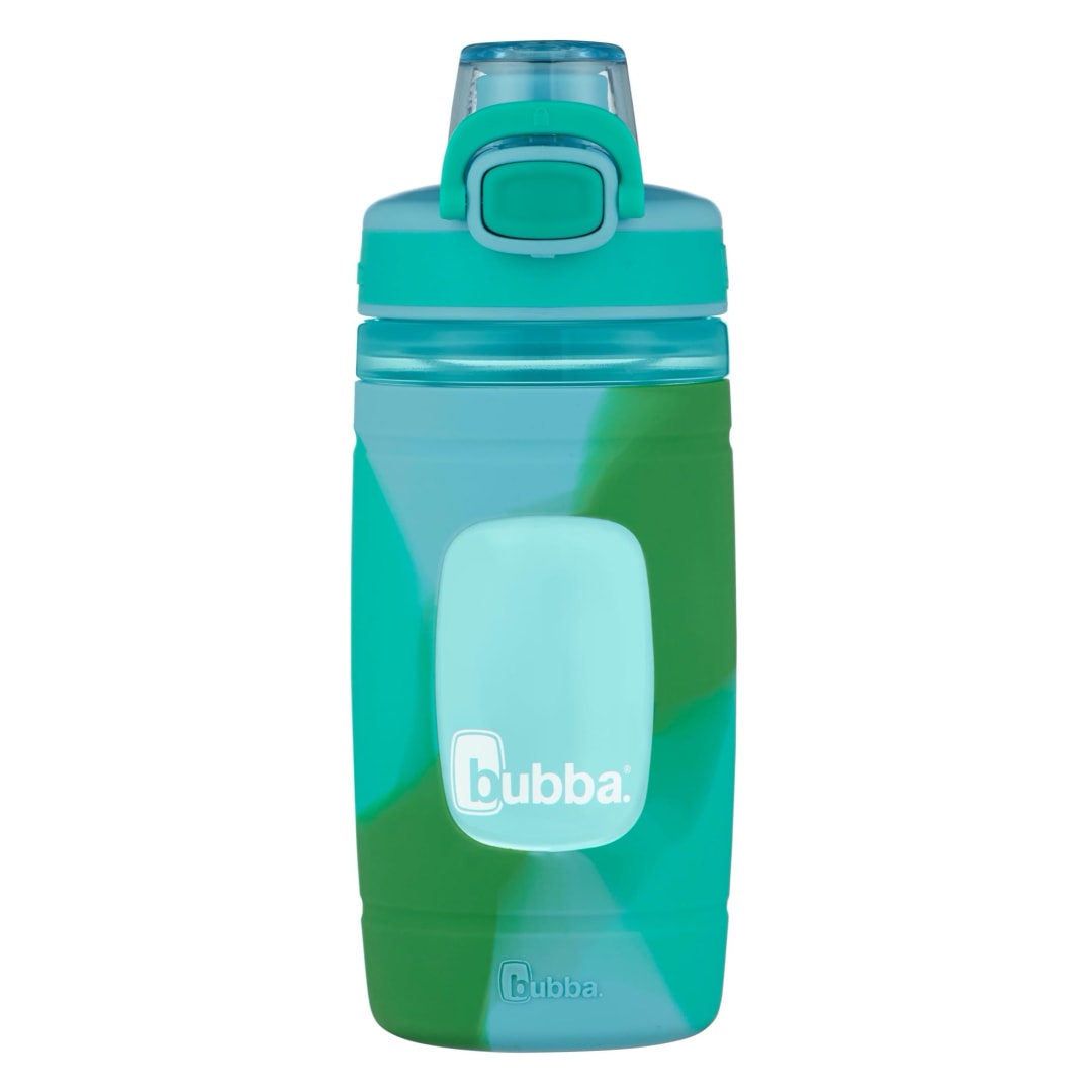 bubba® Flo Kids Water Bottle with Silicone Sleeve, 16oz., Rock Candy and Kiwi