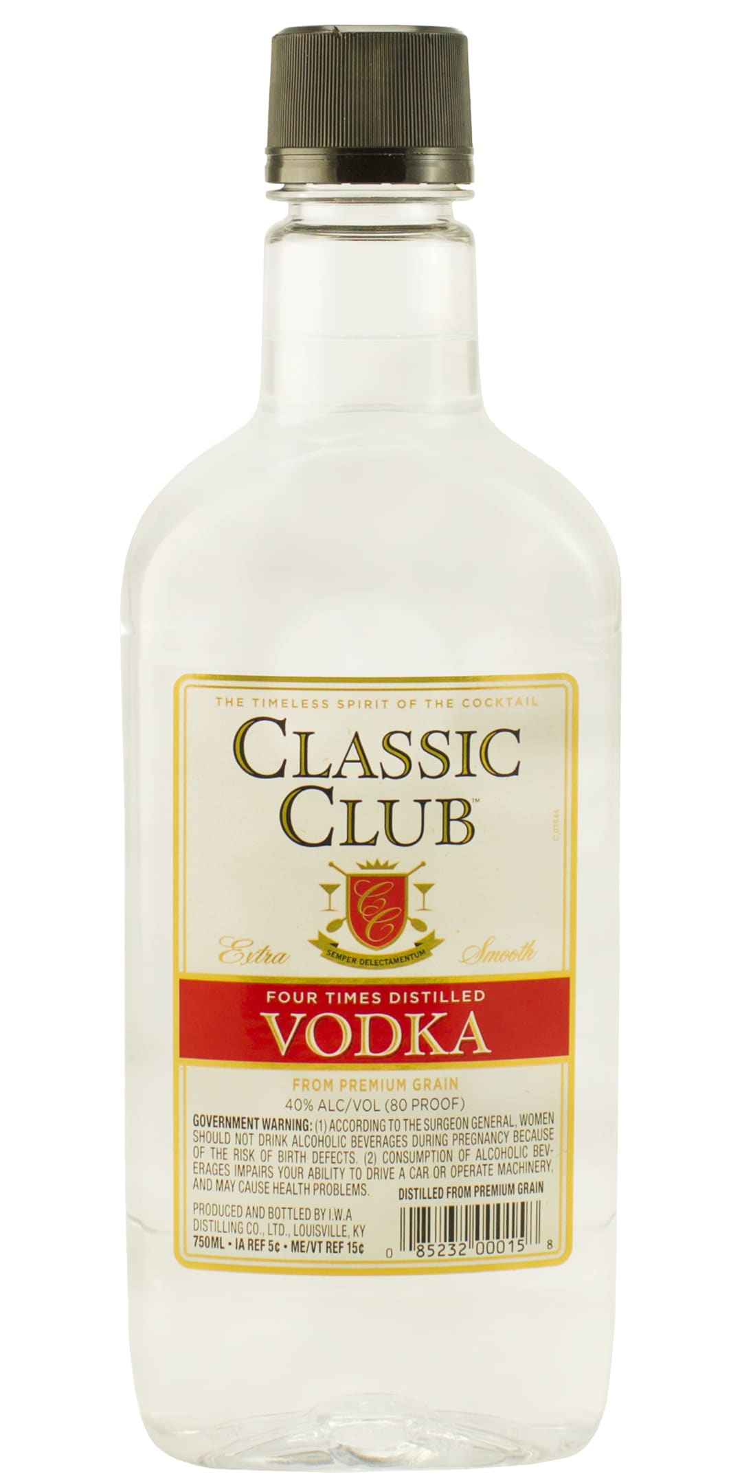 Classic Club Vodka 750ml Traveler 80 Proof