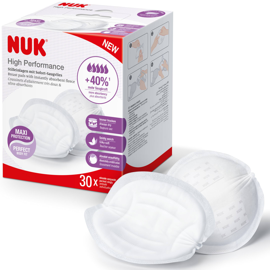 NUK HIGH PERFORMANCE BREAST PADS 30/BOX