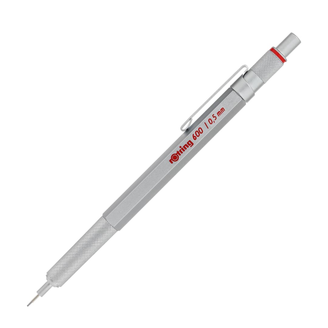 rOtring 600 Mechanical Pencil, 0.5 mm, Silver