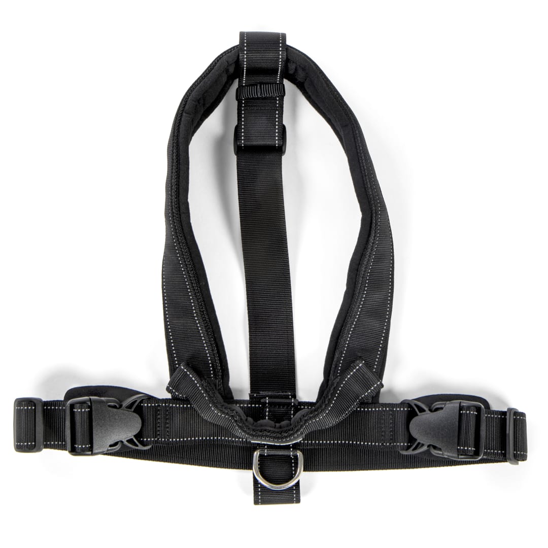 Sherpa Dog Harness, Built in Quick Grab Handle, Padded, Black, Large