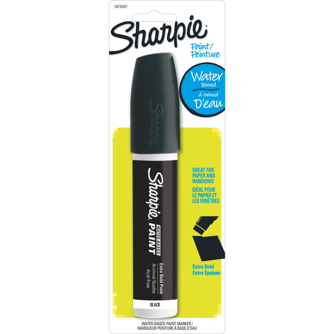 Sharpie® Water-Based Paint Marker, Extra Bold Point, Black, 1 Count