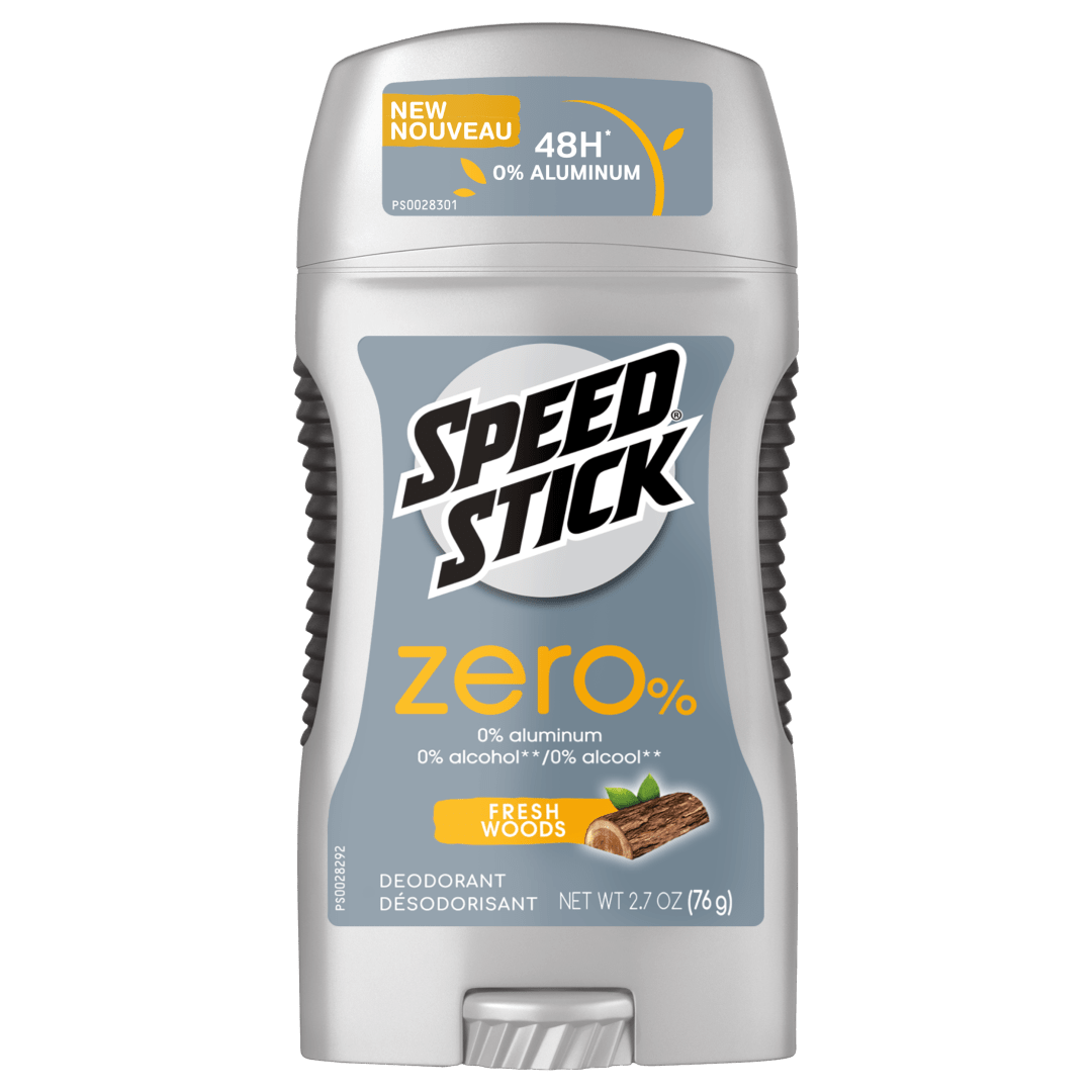 Speed Stick Zero Deodorant for Men, Fresh Woods, 2.7 Oz