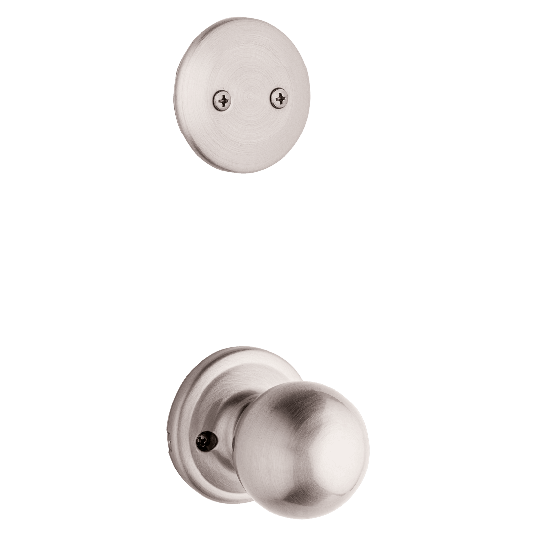 606 Dummy Interior Pack w/Circa Knob for Kwikset Series Handlesets in Satin Nickel