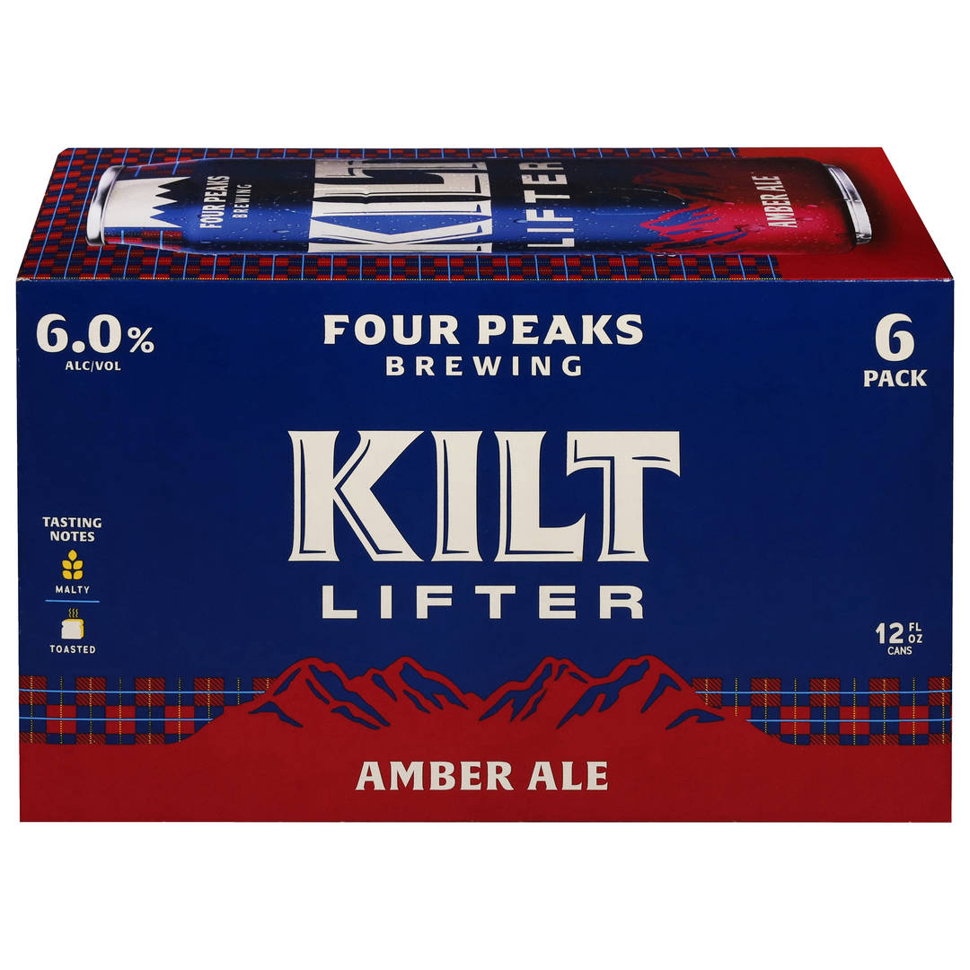 Four Peaks Brewing Amber Ale Kilt Lifter Beer 6 - 12 fl oz Cans