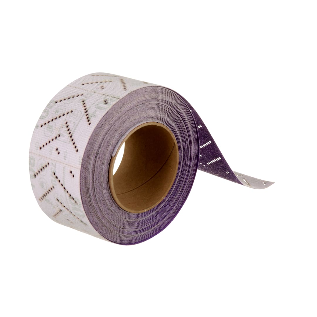3M™ Cubitron™ II Hookit™ Temiz Zımparalama Yaprak Rulo 737U, 70 mm x 12 m, Çok Delikli, 80+, 51430