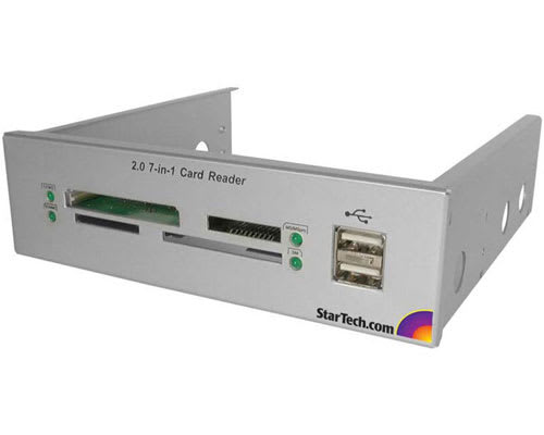 5.25 Bay Aluminum 7-in-1 Flash Card Read