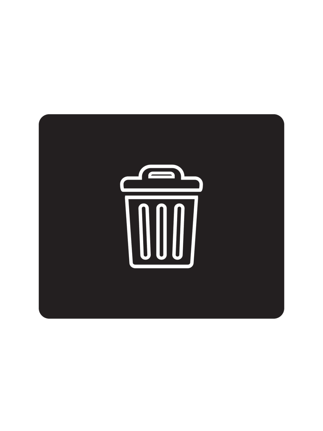 OCTO - Label - Waste - Black