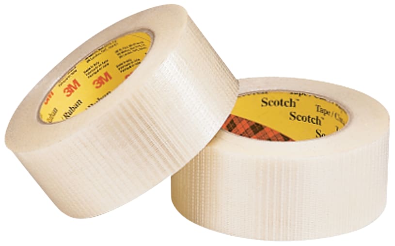 Scotch® Çapraz Örgü Lifli Bant 8959, Şeffaf, 50 mm x 50 m, 0.15 mm